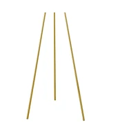 Streamdale Furniture Pacific Metal Tripod Floor Lamp With Glass Shade