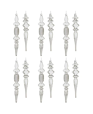 Slickblue Finial (Set of 12) 9"H, 10"H Glass