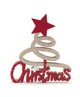 Slickblue Christmas Sign (Set of 2) 9.75"H Wood