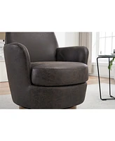 Streamdale Furniture Luxurious Modern Swivel Office Chair with Memory Foam and Adjustable Height