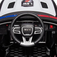 Licensed 12V Dodge Charger Kids Ride-On Car with Remote Control & Suspension