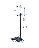 Streamdale Furniture Adjustable Portable Basketball Hoop Stand for Kids