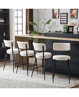 Streamdale Furniture Modern teddy fabric bar stools - Stylish island seating