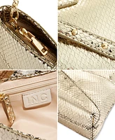 I.n.c. International Concepts Rebecc Metallic Snake Medium Clutch Crossbody, Created for Macy's