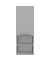 Streamdale Furniture Mila Bathroom Cabinet, Two Internal Shelves, Two External Shelves, Single Door - White