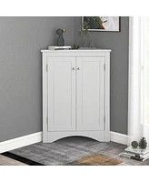 Streamdale Furniture Adjustable Shelf Bathroom Storage Cabinet