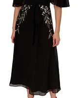 Adrianna Papell Women's Beaded Chiffon Dolman-Sleeve Dress