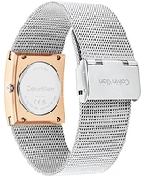 Calvin Klein Women's Pulse Rose Gold-Tone Stainless Steel Mesh Watch 26.40mm