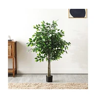 Safavieh Faux Bush Ficus 55" Potted Tree