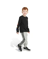 adidas Two-Piece Long Sleeve French Terry Tee Jogger Set