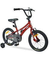 Simplie Fun 16-Inch Kids' Bike with Training Wheels, Adjustable Seat and Handlebars