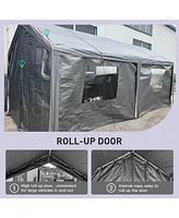 Streamdale Furniture 10x20 Portable Carport: Multipurpose Shelter for Vehicles, Storage, and Events