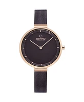 Obaku Women's Walnut Grey Dial Watch - V225LXVNMN