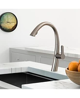 Streamdale Furniture Kitchen Faucet With Pull Out Sprayer, Brushed Nickel