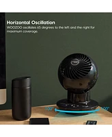 Iris Usa Iris Usa, Woozoo Oscillating Fan with Remote & Timer, 3 Speed Settings, Black
