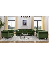 Streamdale Furniture Green Velvet Tufted Sofa Settee