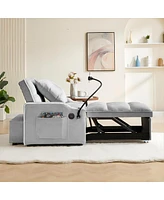 Streamdale Furniture Convertible Sleeper Chair Bed - Grey