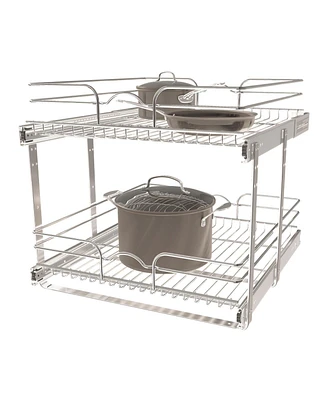 Rev-a-Shelf Kitchen Cabinet Pull Out Shelf Organizer, 21 x 22 In, 5WB2-2122CR-1