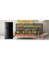 3.5 Cu.Ft. Mini Fridge with Adjustable Temperature Control for Dorms and Apartments