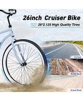 17-inch Single-Speed Cruiser Bike with Classic Comfort Features
