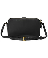 Lauren Ralph Witley Leather Crossbody Wallet