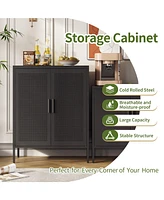 Streamdale Furniture Heavy-Duty Steel Storage Cabinet with Adjustable Shelves and Secure Lock