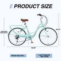 Streamdale Furniture 7-Speed Steel Frame Ladies Bike