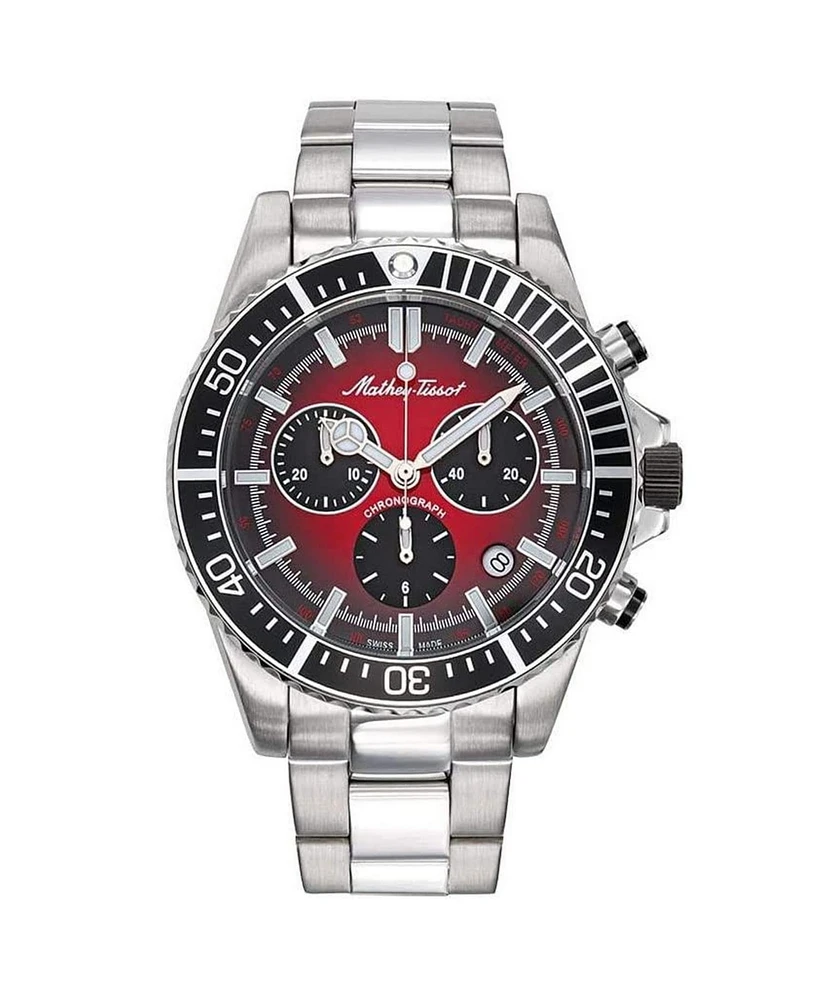 Mathey Tissot Men's Mathy Strike Red Dial Watch - H908CHAR