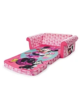 Marshmallow Furniture Kids 2-in-1 Flip Open Foam Compress Sofa Bed, Minnie Mouse