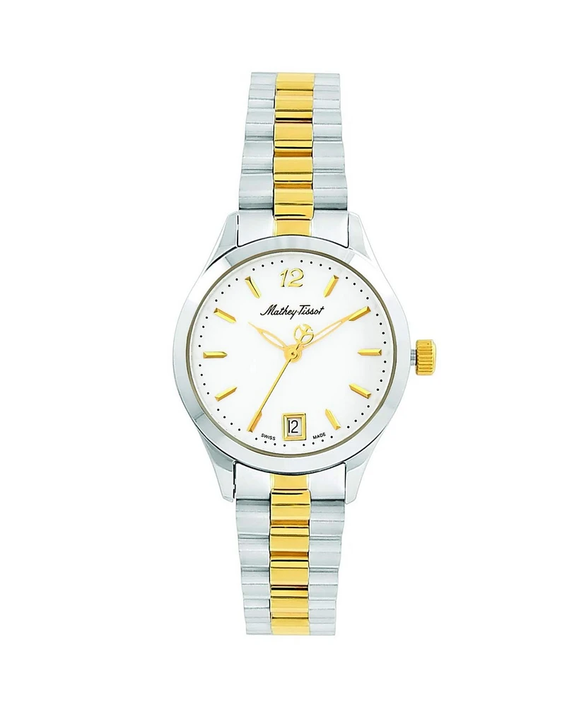 Mathey Tissot Women's Urban White Dial Watch - D411MBI