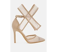 London Rag Regenta Big Bow Detail Stiletto Sandals