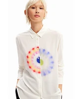 Desigual Women's Geometric viscose shirt