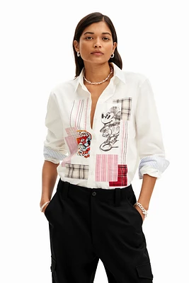 Desigual Women's Patchwork Mickey Mouse shirt