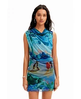 Desigual Women's M. Christian Lacroix tulle mini dress