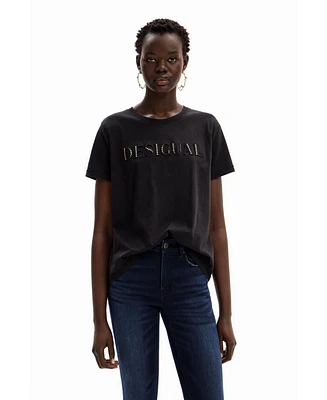 Desigual Women's Shiny logo T-shirt