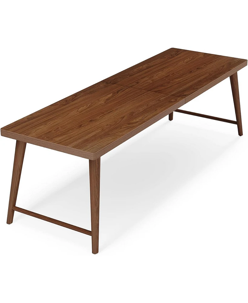 Tribesigns 78.7-Inch Dining Table, Mid-Century Modern Kitchen Dining Room Table for 6