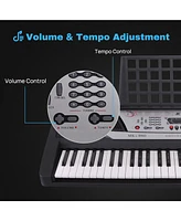 Yescom 61 Keys Electric Piano Keyboard w/ Lcd Display Personal Beginner Music EN71 Black