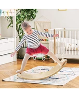 Givimo 35 Inch Wooden Balance Board for Kids and Adults Support 660 Lbs