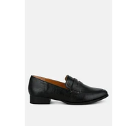 Rag & Co Potania Penny Strap Metallic Loafers