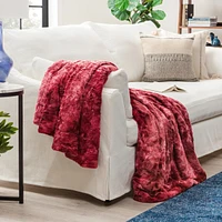 Chanasya Premium Wolf Faux Fur Throw Blanket - Soft