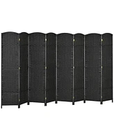 Homcom 4 Panel Room Divider Freestanding Folding Privacy Screen Black