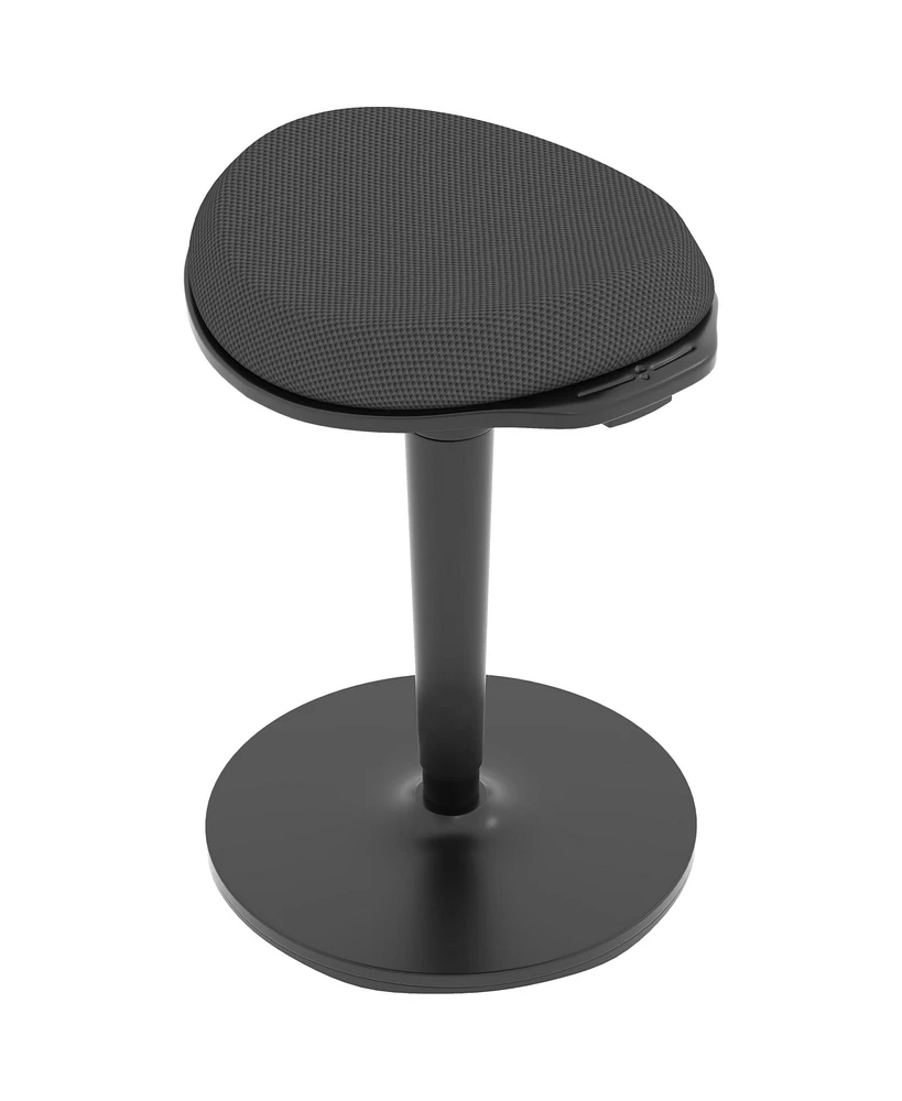 Homcom Mesh Ergonomic Wobble Stool for Sding Desks, with Rocking,