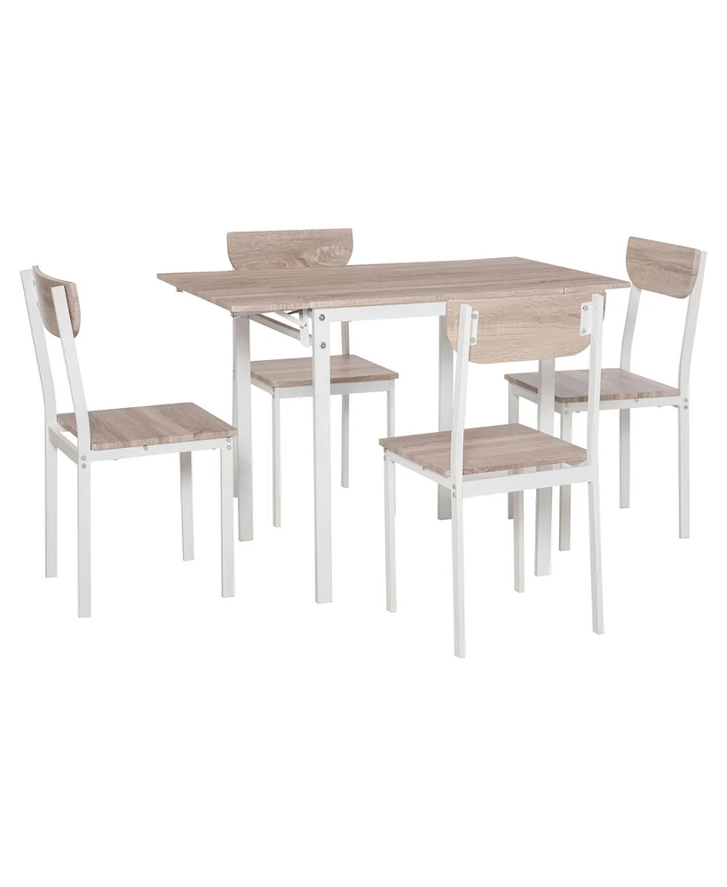 Homcom Minimalist Design Kitchen Eating Table Furniture Collection w/Solid Metal Frame