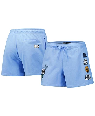 Freeze Max Women's Blue Star Wars Pop Art Fleece Club Shorts