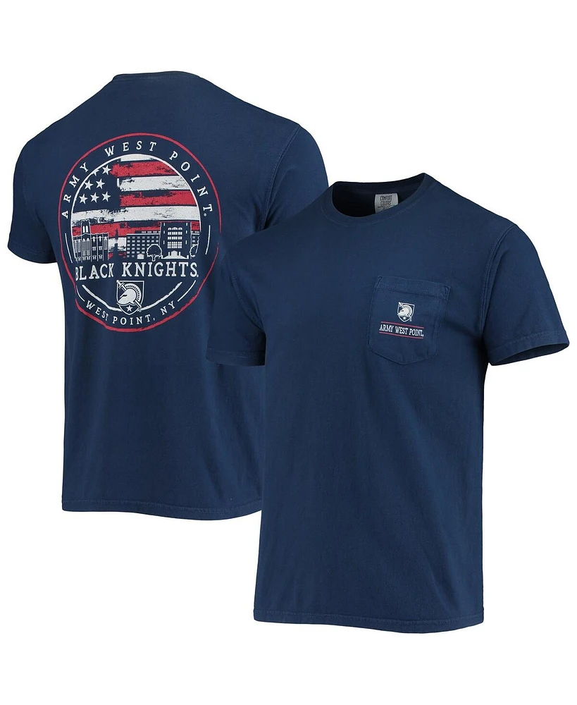 Image One Men's Navy Army Black Knights Campus Americana T-Shirt