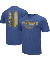 Colosseum Men's Royal Pitt Panthers Oht Military Appreciation Flag 2. T-Shirt