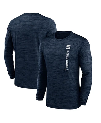 Nike Men's Navy Penn State Nittany Lions 2024 Sideline Velocity Performance Long Sleeve T-Shirt