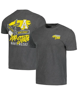 Image One Men's Graphite Appalachian State Mountaineers Hyperlocal Comfort Colors T-Shirt