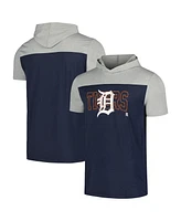 New Era Men's Navy Detroit Tigers Active Brushed Hoodie T-Shirt