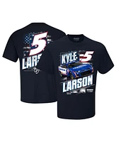 Hendrick Motorsports Team Collection Men's Navy Kyle Larson Hendrickcars.com Patriotic T-Shirt